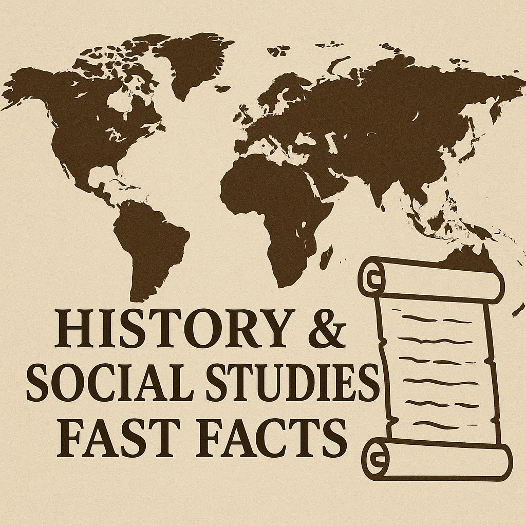 History & Social Studies Fast Facts (13 Pages)
